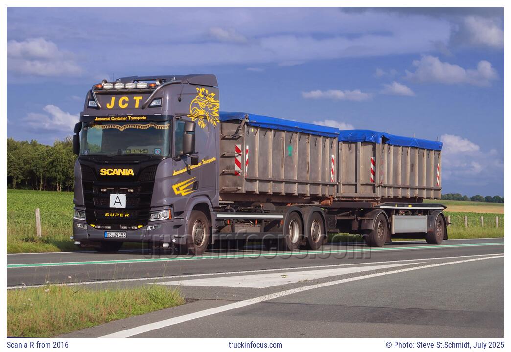 Scania R from 2016 Photo July 2025